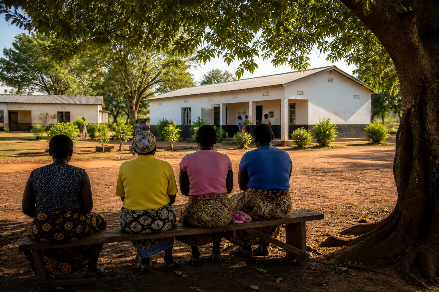 Rural clinic building in Northwestern Zambia